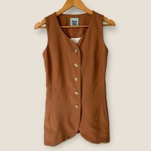 Vintage Long Buttoned Vest
